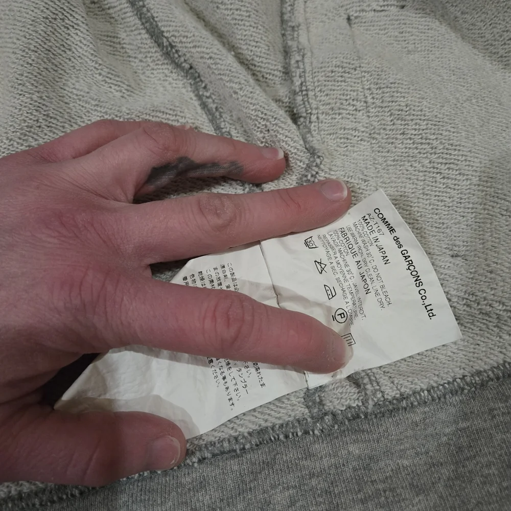 Comme des Garçons Play Gray Hoodie - SIZE L - Picture 6 of 14